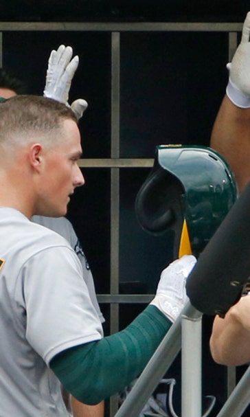 Chapman atones for blunder, homer lifts A's over Mets 3-2 (Jul 23, 2017)